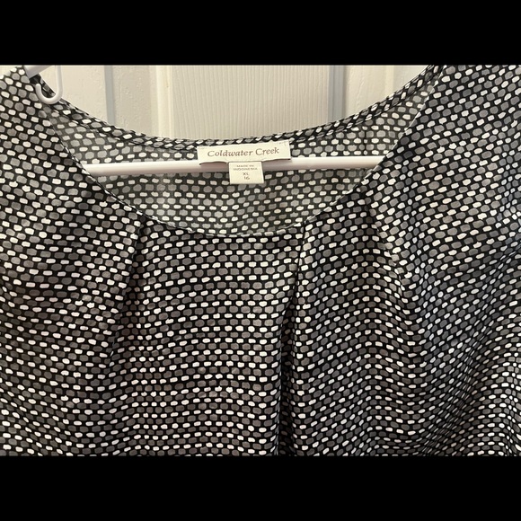 Coldwater Creek sleeveless blouse - Picture 3 of 10